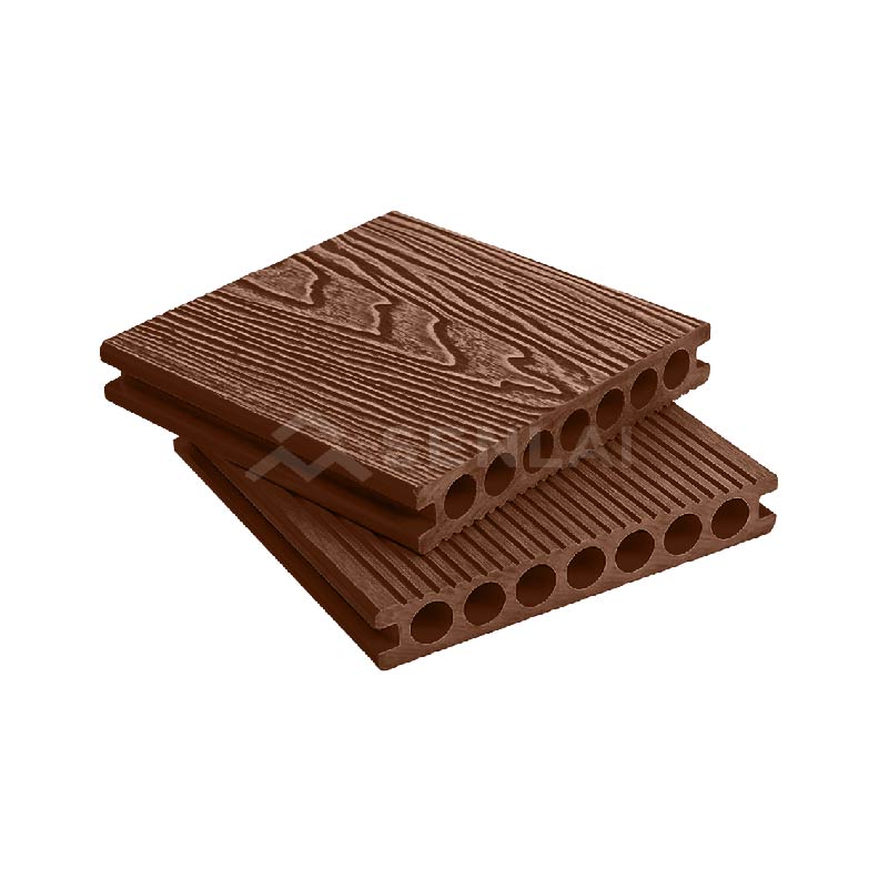 WPC Decking 7-Hole Hollow Embossed Waterproof Outdoor