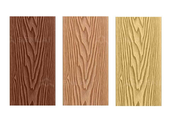 wpc decking with classic wood surface