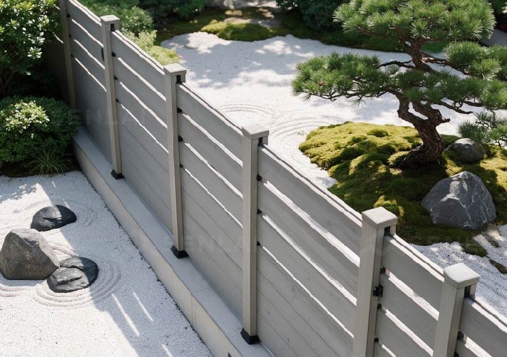 multicolor wood plastic composite deck