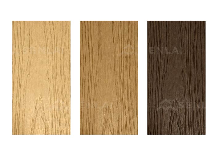 wpc decking with classic wood surface