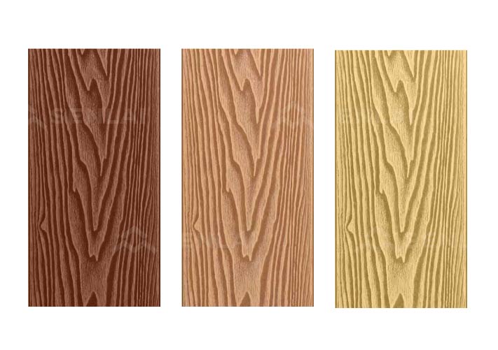 wpc decking with classic wood surface