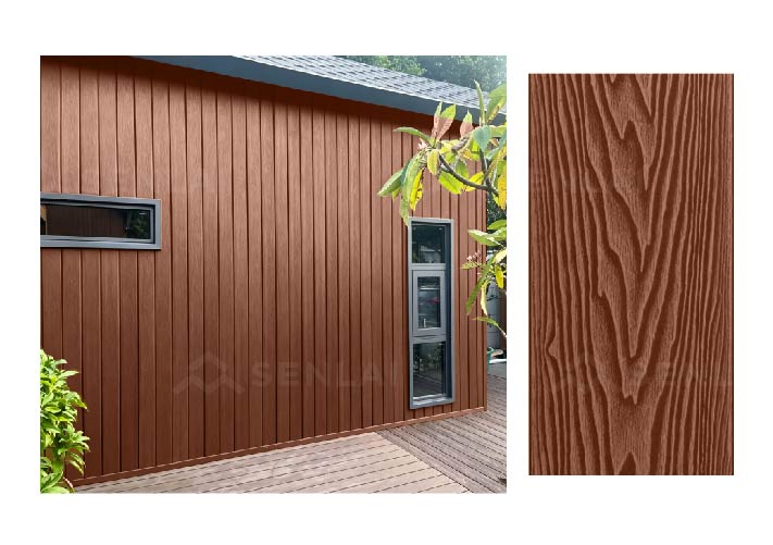 multicolor wood plastic composite deck