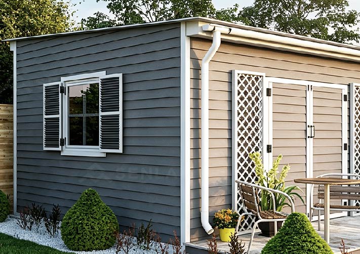 multicolor wood plastic composite deck